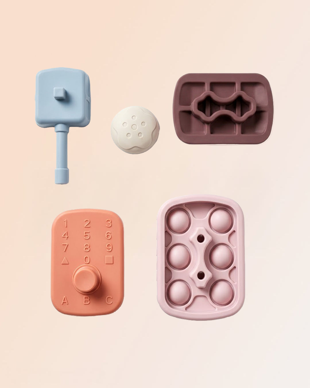 Giochi impilabili in silicone ( Macchina, Carro armato e UFO )