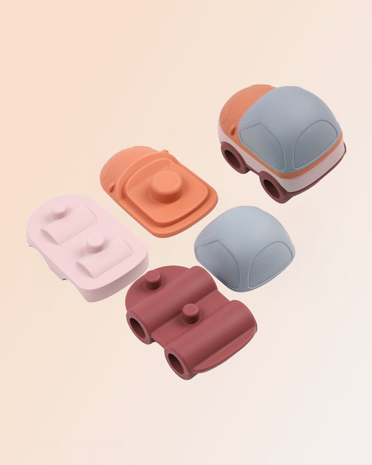 Giochi impilabili in silicone ( Macchina, Carro armato e UFO )